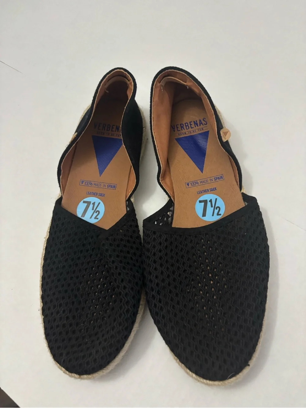 Verbenas Womens Carmen Crochet Espadrille Size 39 (7.5)
